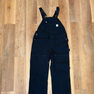 CARHARTT WOMEN'S RUGGED FLEX® LOOSE FIT CANVAS BIB OVERALL SIZE: S (4/6) TALL